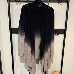 Barefoot Dreams Black and Gray Gradient Cardigan